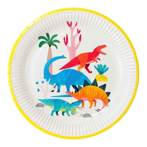 Disposable plates, Talking Tables, Dino series