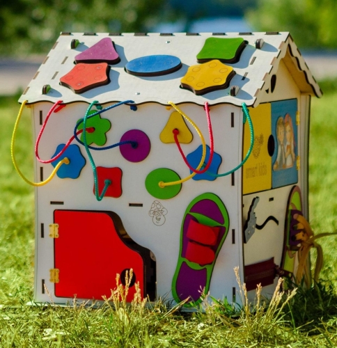 Бизиборд, сортер, магнитная доска, азбука, игровой комплекс-дом Busy House Smart Kids [36591]