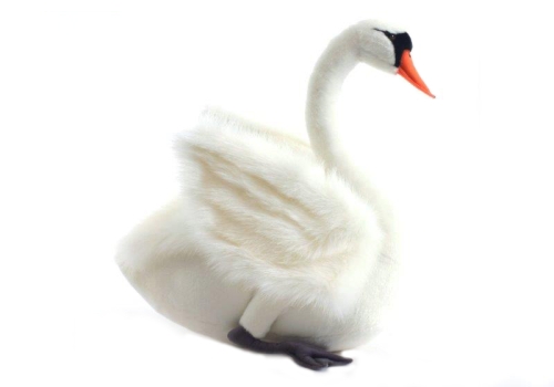 Plush Toy White Swan, Hansa, Animal Seat series, 125 cm, art. 7180