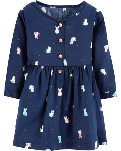 Carters Комплект дитячий сукня та трусики Кошенята 18M (76-81 см)