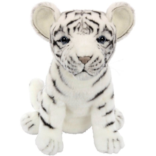 Игрушка на руку Белый тигр, Hansa, 27см, арт.8109
