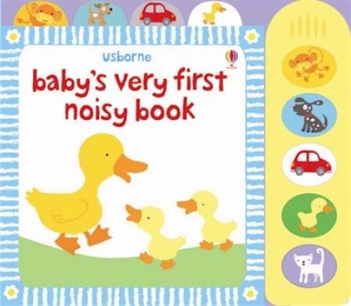 Интерактивная книга со звуковыми эффектами  Babys Very First Noisy Book, Usborne™ [07826]