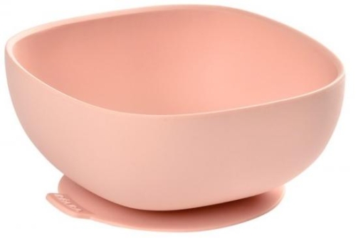 Beaba® | Силиконовая миска на присоске для кормления ребенка Peach / Детские тарелки