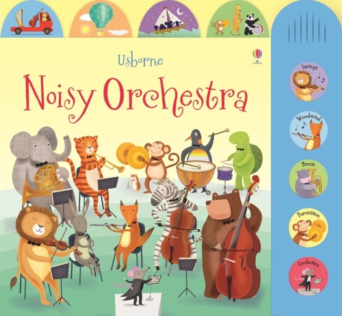 Usborne Развивающая музыкальная книга Шумный оркестр