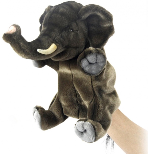 Мягкая игрушка на руку Слон, Hansa, 24 см, арт. 4040