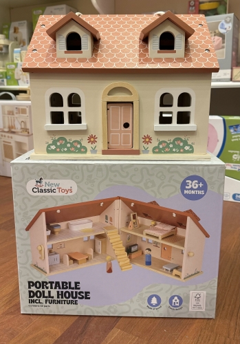 Будиночок для ляльок з меблями розкладний, New Classic Toys (07352) / Будиночки для ляльок № 3 Kids Republic Будиночок для ляльок з меблями розкладний, New Classic Toys (07352) / Будиночки для ляльок № 3