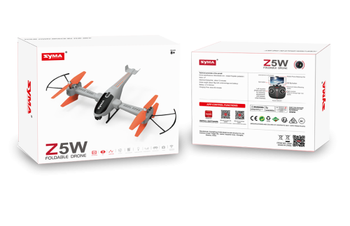 Toy quadcopter with a camera Z5W on the ground, Syma (05646) / Radio Controlled Cars № 2