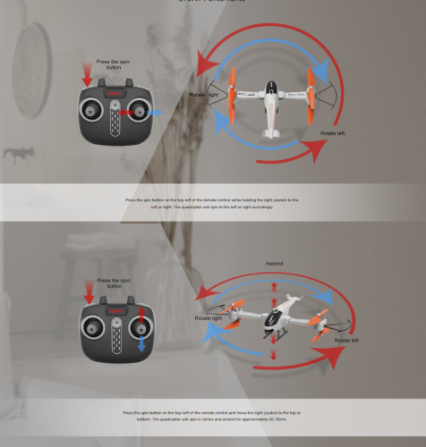Toy quadcopter with a camera Z5W on the ground, Syma (05646) / Radio Controlled Cars № 8