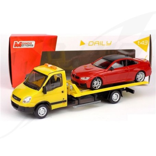 Автомодель Евакуатор IVECO і легковий автомобіль 1:43, Mondo (53196) / Іграшковий транспорт Kids Republic Автомодель Евакуатор IVECO і легковий автомобіль 1:43, Mondo (53196) / Іграшковий транспорт