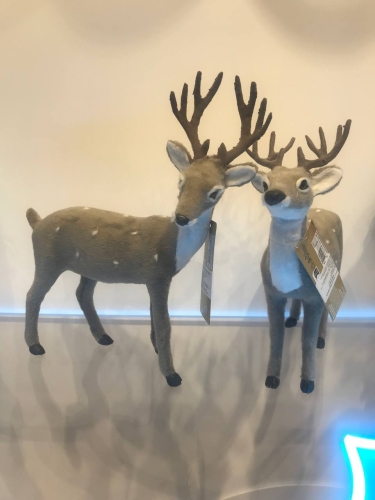 Decorative Christmas Deer 15 cm gray, Koopman (33148) / Christmas Decorations № 2