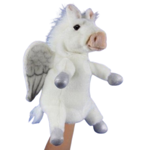 Plush Toy Pegasus Puppet 28cm, Hansa (86165) / Plush Toys Kids Republic Plush Toy Pegasus Puppet 28cm, Hansa (86165) / Plush Toys