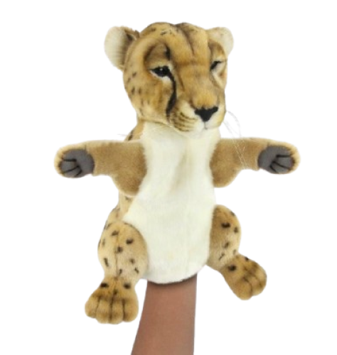 Мягкая игрушка на руку Гепард Puppet 28 см, Hansa (84666) / Мягкие игрушки