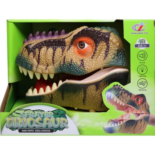 Игрушка на руку Тиранозавр с функцией пара коричневый Dino Toys (56955) / Игрушки на руку