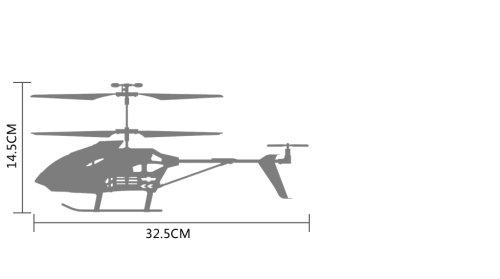 Helicopter toy S39H on the ground, Syma (04564) / Radio Controlled Cars № 6
