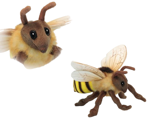 Plush Toy Bee, length 22cm, Hansa (65658) / Plush Toys Kids Republic Plush Toy Bee, length 22cm, Hansa (65658) / Plush Toys