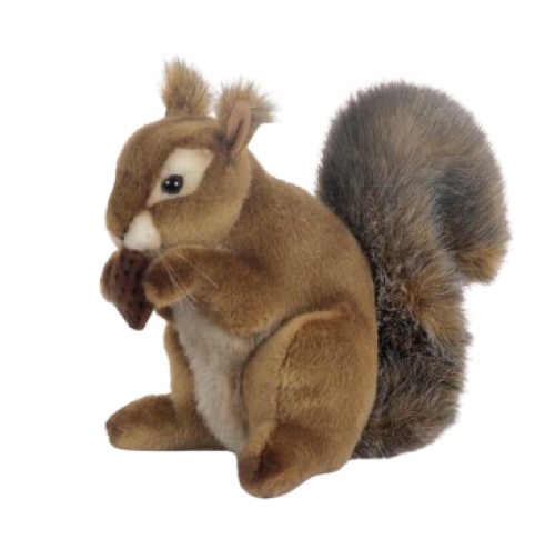 Plush Toy Squirrel with a nut, 22cm, Hansa (20374) / Plush Toys