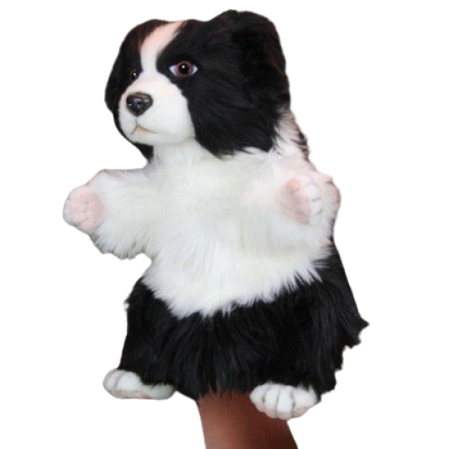 Plush Toy Border Collie Puppet series height 30cm, Hansa (83492) / Plush Toys Kids Republic Plush Toy Border Collie Puppet series height 30cm, Hansa (83492) / Plush Toys