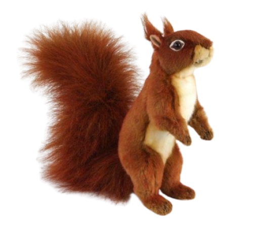 Plush Toy Red squirrel standing on 2 legs, length 33cm, Hansa (84079) / Plush Toys Kids Republic Plush Toy Red squirrel standing on 2 legs, length 33cm, Hansa (84079) / Plush Toys