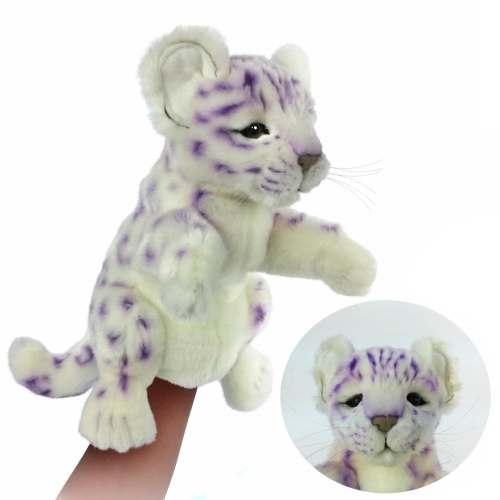Plush Toy Snow Leopard (lilac), Puppet series, Hansa (78498) / Plush Toys Kids Republic Plush Toy Snow Leopard (lilac), Puppet series, Hansa (78498) / Plush Toys