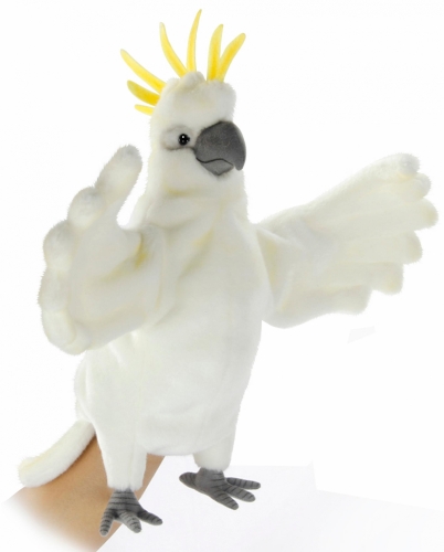 Cockatoo Plush Toy, Puppet series, Hansa (73523) / Plush Toys Kids Republic Cockatoo Plush Toy, Puppet series, Hansa (73523) / Plush Toys