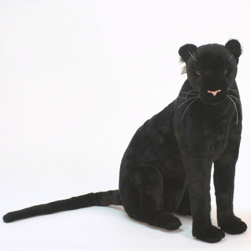 Plush Toy Black Panther sitting 62cm, Hansa (56380) / Plush Toys № 2 Kids Republic Plush Toy Black Panther sitting 62cm, Hansa (56380) / Plush Toys № 2