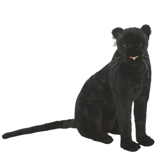 Plush Toy Black Panther sitting 62cm, Hansa (56380) / Plush Toys Kids Republic Plush Toy Black Panther sitting 62cm, Hansa (56380) / Plush Toys