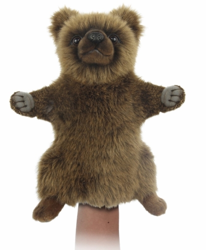 Plush Toy Brown Bear, Puppet series, height 33 cm, Hansa (79549) / Plush Toys Kids Republic Plush Toy Brown Bear, Puppet series, height 33 cm, Hansa (79549) / Plush Toys