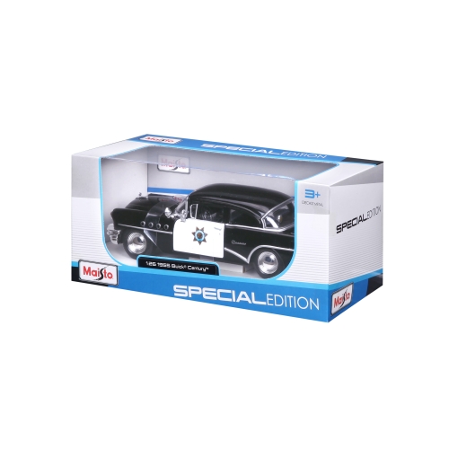 Car model Buick Century 1955, Maisto, 1:26, black, art. 31295 black / Toy Transport № 4 Kids Republic Car model Buick Century 1955, Maisto, 1:26, black, art. 31295 black / Toy Transport № 4