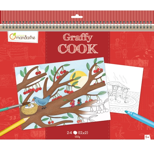Sweets Cook Coloring Page, Avenue Mandarine™ France (GY032O)