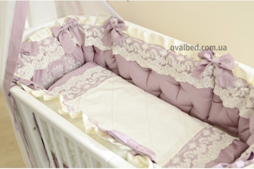 Ovalbed® Lavender Bluemarine 3D Lux Satin Bedding Set