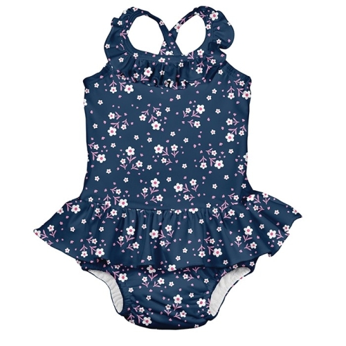 Baby Swimsuit-Navy Posies [18m] i Play™ USA