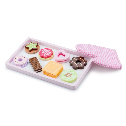 Sweets from the oven play set, New Classic Toys, 10625 with oven mitt