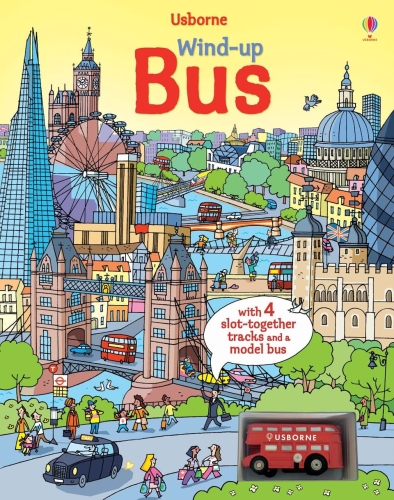 Интерактивная книга со звуковыми эффектами Автобус, серия Wind-Up, Usborne™ [9781409565291]