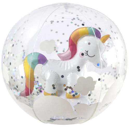 Sunny Life Kid beach ball 3D, Unicorn, 32 cm