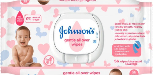 Wet wipes for children Gentle care, Johnsons Baby, 72 pcs., art. 3574661421810
