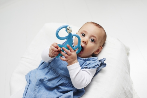 Іграшка-гризун MATCHSTICK MONKEY Танцююча Мавпа (колір синій, 14 см)
