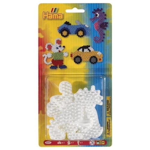 Thermomosaic Hama Set of fields for thermomosaic Midi Car, mouse, seahorse 5+ (4557)