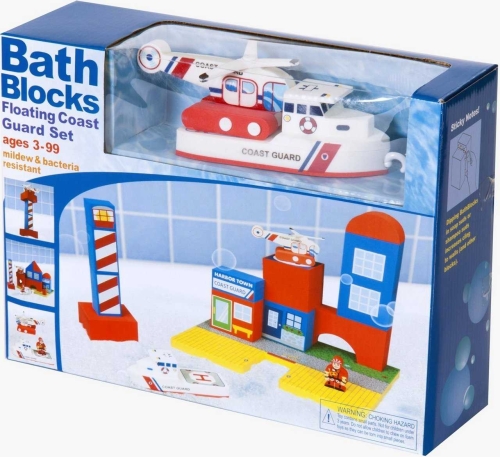 Набор плавающих блоков для ванны Береговая Охрана 3+, Just Think Toys™ (22087)