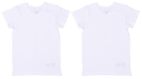 Белая футболка с коротким рукавом 4-5 лет KITIKATE (3209)