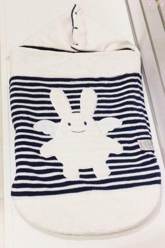 Спальный мешок с капюшоном для новонароджених, в полоску, 0-6 місяців, 80 см, Trousselier™, Франция (V20396)
