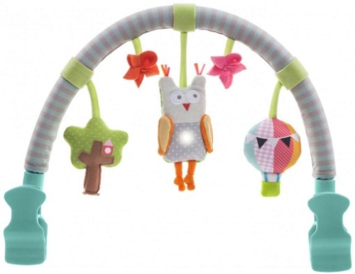 Stroller Music Bow - Wood Owl (sound, light), Taf Toys™