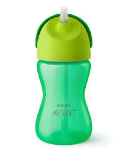 Cup with straw PHILIPS Avent, 300 ml 1 pc. 12 months + design for boys (SCF798/01)