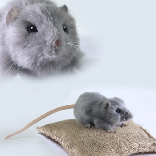 Plush Toy HANSA Rat gray, 12cm (5579)