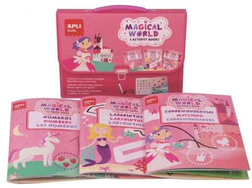 Briefcase with playbooks Apli Kids Magical Worlds (18246)