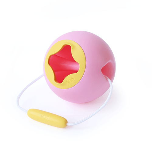 Сферическое ведро Quut Mini Ballo розовое с желтым (171164)