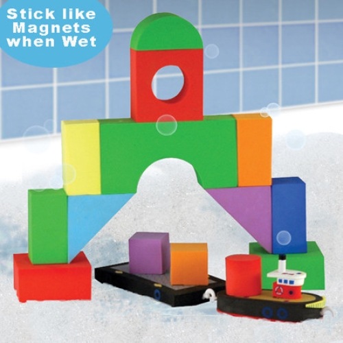 Плавающие блоки для ванной Just Think Toys Буксир и баржа (22092) / Игрушки для купания № 2 Kids Republic Плавающие блоки для ванной Just Think Toys Буксир и баржа (22092) / Игрушки для купания № 2