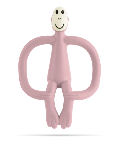 Игрушка-грызун MATCHSTICK MONKEY Обезьянка (цвет пудровый розовый, 10,5 см)
