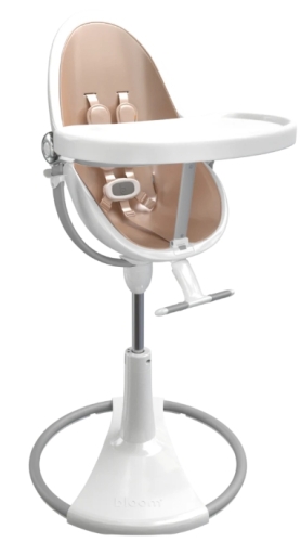Highchair Bloom Fresco WHITE (with insert Gold Rosa) USA