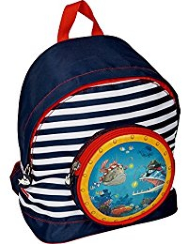 Small backpack Captain Sharkey with pocket (stripe), Spiegelburg™ [14092]