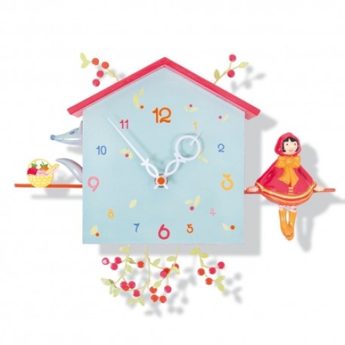 Little Red Riding Hood Loiseau Bateau™ Alabonneheure, Nursery Wall Clock
